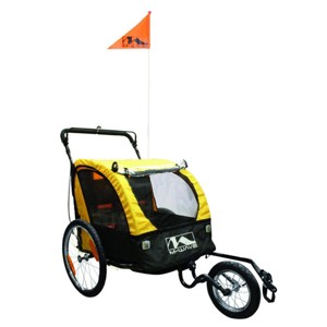 M-Wave Stalwart Kid 3in1 Children/Luggage/Jogging Bicycle Trailer - 1 of 3