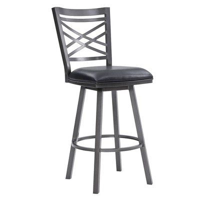 30 Fargo Counter Height Barstool Metal, Black Metal And Leather Counter Stools