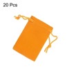 Unique Bargains Velvet Wedding Favor Party Small Jewelry Drawstrings Pouches Gift Bags - 3 of 4