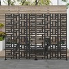 Lirago Outdoor Privacy Screen Privacy Fence Fence Panels Metal Garden Fencing - 72x47 - 4 of 4