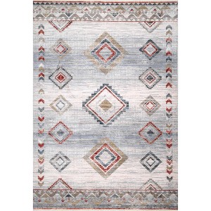 Nuloom Alondra Global Diamonds Indoor Area Rug, 5' 3" x 7' 3", Ivory - 1 of 4