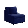 Buenhomino Modern DIY Sectional Sofa, Modular Sectional Couches for Living Room，Dark Blue Velvet - 2 of 4
