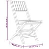 vidaXL Folding Garden Chairs 4 pcs 47x61x90 cm Solid Wood Teak - 3 of 4