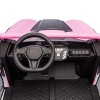 TopComfy Baby Walkers Two Seater Kids Ride On Car Large Seat Width Four Wheel Suspension Rear Storage Space for Kids, Pink, 43.7"*25"*15.16" - 3 of 4
