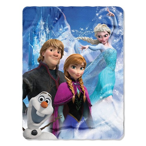 The Northwest Company FROZEN A FROZEN DAY FLEECE THROW 45X60 blue