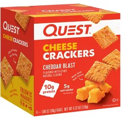 Quest Nutrition Cheese Crackers - Cheddar Blast - 4.23oz