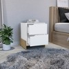 FONTOI Nightstand with 2 Drawers, End Table with Spacious Storage Space for Bedroom, Multicolor, 17.01"*19.92"*14.57" - 4 of 4
