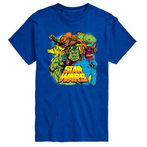 Men's - Star Wars - Neon Alien Creatures Short Sleeve Graphic T-Shirt - 1 of 3
