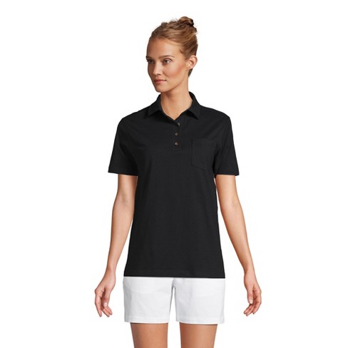 Lands' End Women's Petite Thermaskin Heat Thermal Top Base Layer Long  Underwear Crewneck Shirt - Medium - Black : Target