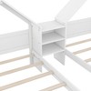 APRILSOUL Double Twin Size Platform Bed with House-shaped Headboard and a Built-in Nightstand - 3 of 4