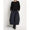 Women's Cotton Lattice Crewneck Sweater - PLANET by Lauren G. - 4 of 4