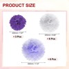 Unique Bargains Wedding Shower Bridal Party Decoration 3 Size Paper Pom Poms Flower Ball 15 Pcs - 2 of 4