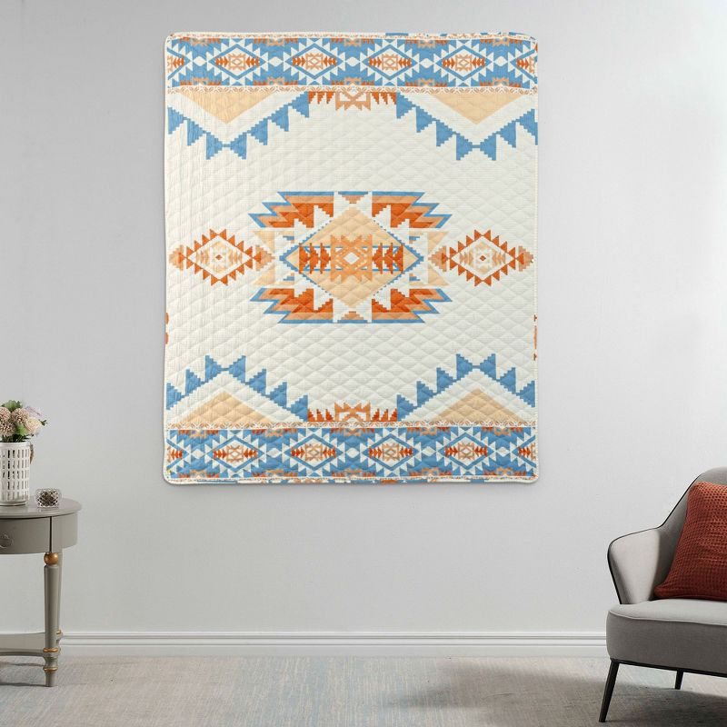Greenland Home Horizon Southwestern Modern Style Boho Quilted Throw Blanket 50x60 inch, 2 of 5