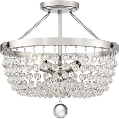 Quoizel Lighting Teresa 4 - Light Semi-Flush Mount in  Polished Nickel