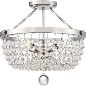 Quoizel Lighting Teresa 4 - Light Semi-Flush Mount in  Polished Nickel - 1 of 4
