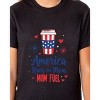 Runs On Mom Coffee Women's 4th Of July Crewneck Short-Sleeve T-Shirt - 4 of 4