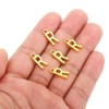 Unique Bargains Metal Bulk Elegant DIY Crafts Jewelry Making Initial Pendants 50 Pcs - 4 of 4