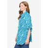 Woman Within Plus Size Pintucked Button Down Gauze Shirt - 4 of 4