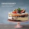Amici Home Rochester Footed Glass Cake Stand, Round Vintage Style Serving Platter for Cupcakes, Cookies, Birthday Cake, Dessert Display Stand - 3 of 4