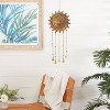 25" x 9" Eclectic Metal Sun Windchime Brown/Green/Pink - Olivia & May: Patio Decor, Indoor Display - 2 of 3