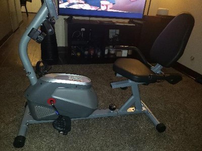 Body Flex Sports Champ Recumbent Bike with Workout Training