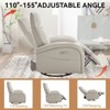 CAVINAS 3-in-1 Rocking Recliner Chair with Swivel, Adjustable Lumbar Support & USB Charging Ports, Modern Accent Chair for Living Room - 2 of 4