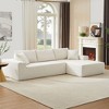 Modular Sectional Sofa Set, Modern Minimalist Style L-Shape Fabric Couch, Free Combination Upholstered Sleeper Sofa For Living Room, Bedroom, Salon - 4 of 4