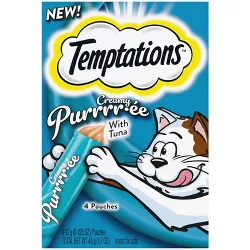 Temptations Creamy Puree with Tuna Lickable Adult Cat Treats - 1.7oz