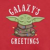 Men's Star Wars: The Mandalorian Christmas Grogu Galaxy's Greetings Sweatshirt - image 2 of 4