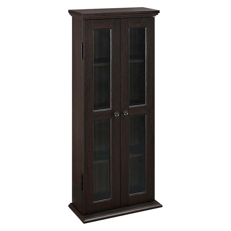 41" Wood Media Storage Tower Cabinet - Saracina Home, 5 of 6