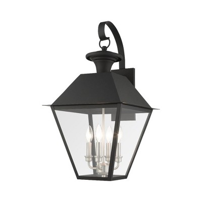 Livex Lighting Mansfield 4 - Light Wall Light in  Black