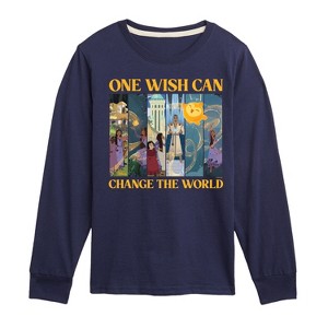 Boys' - Disney - One Wish Can Change The World Long Sleeve Graphic T-Shirt - 1 of 4