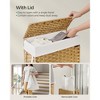 Laundry Hamper Bamboo Laundry Basket with Lid and Handles Wicker hamper - 3 of 4