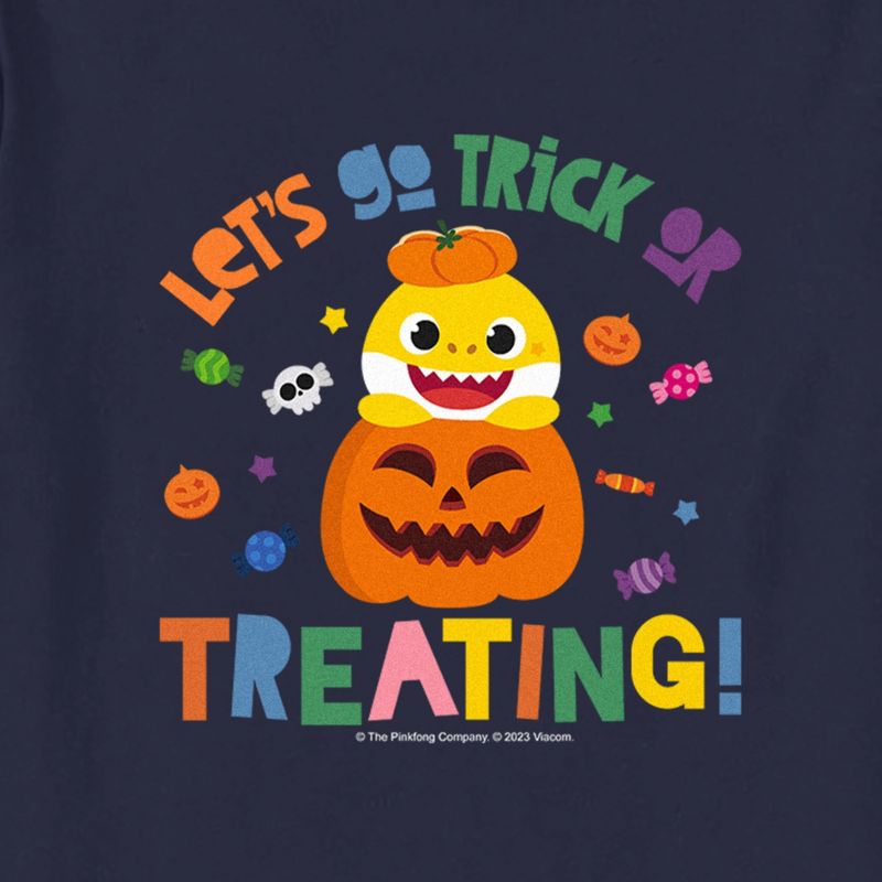 Toddler's Baby Shark Let’s Go Trick or Treating T-Shirt, 2 of 4
