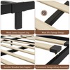 Whizmax 12 Inch Bed Frame with Headboard and Footboard, Heavy Duty Slats Support with Under Bed Storage, Non-Slip, Easy Assembly, Rustic Brown - 4 of 4