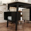 Famapy L-Shape Home Office Desk Adjustable with Large Storage Drawer Desktop Organiser - 3 of 4