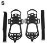 Unique Bargains Crampons Ice Cleats Shoes Spikes Grips Traction Black 1 Pair - 4 of 4