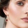 Vintage Red Gemstone Earrings for Special Occasions - 2 of 4