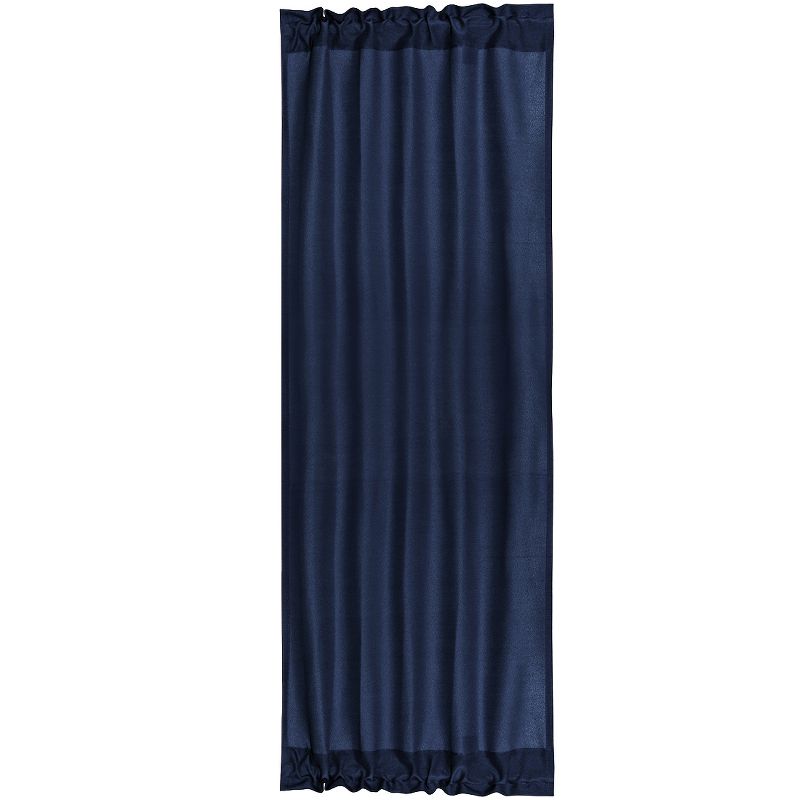 PiccoCasa Thermal Insulated French Blackout Single Panel Door Room Darkening Curtain Panel, 3 of 4