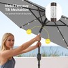 Sonkuki 7.5 ft Outdoor LED Solar Lighted Patio Market Umbrella w/ Push Button Tilt - 3 of 4