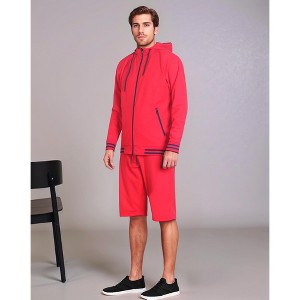Men’s Active GYM Training Track Jacket & Shorts Set - 1 of 4