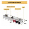 Coucheta Commercial Electric Strip Heater - Infrared Food Warmer with Plug & Chains, Hanging Stainless Steel for Buffets, Restaurants - 2 of 4
