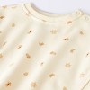 Baby 2pc Christmas Holiday Gingerbread Cookies Fleece Sweatshirt and Jogger Pants Set - Cloud Island™ Cream - 3 of 4