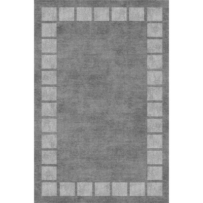 Modern Abstract Area Rug, Machine Washable Rug