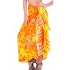 LA LEELA Women's Summer Beach Wrap Bikini Wraps Sarong Coverup Skirt Bathing suit Swimsuit Swimwear Cover Up for Women One Size Yellow, Star - 3 of 4