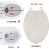 Whizmax Toilet Seat,Toilet Seat with Quick-Release And Quick-Attach, Plastic Toilet Seat with Soft Close, Never Loosen - 3 of 4