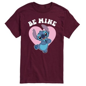 Men's - Lilo and Stitch - Be Mine Short Sleeve Graphic T-Shirt - 1 of 4