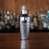 Viski Diamond Cocktail Shaker Set, 25 oz Faceted Stainless Steel Shaker With Strainer - 4 of 4