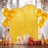 7.2/6.6/6 ft Sequin Wedding Arch Cover Spandex White Arch Backdrop Stand Cover for Party,Birthday, Baby Shower,Ceremony Banquet Decor (No Arch Stand) - 3 of 4