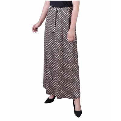 NY Collection Womens Printed Maxi Skirt